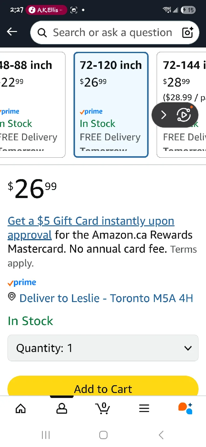 GSBLUNIE Curtain Rod 88-120 inch, Silver (Chrome) image indicator(3)