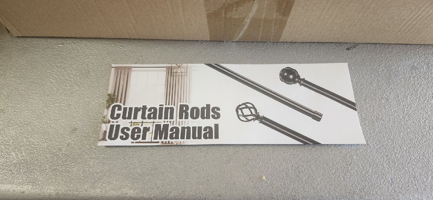 GSBLUNIE Curtain Rod 88-120 inch, Silver (Chrome) - photo 4