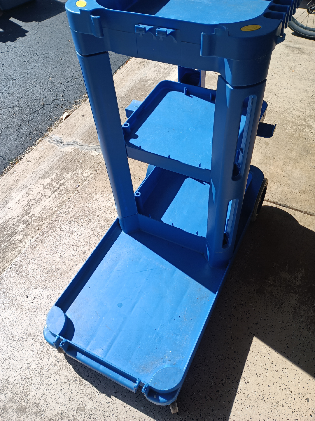commercial janitorial cleaning blue cart - photo 2