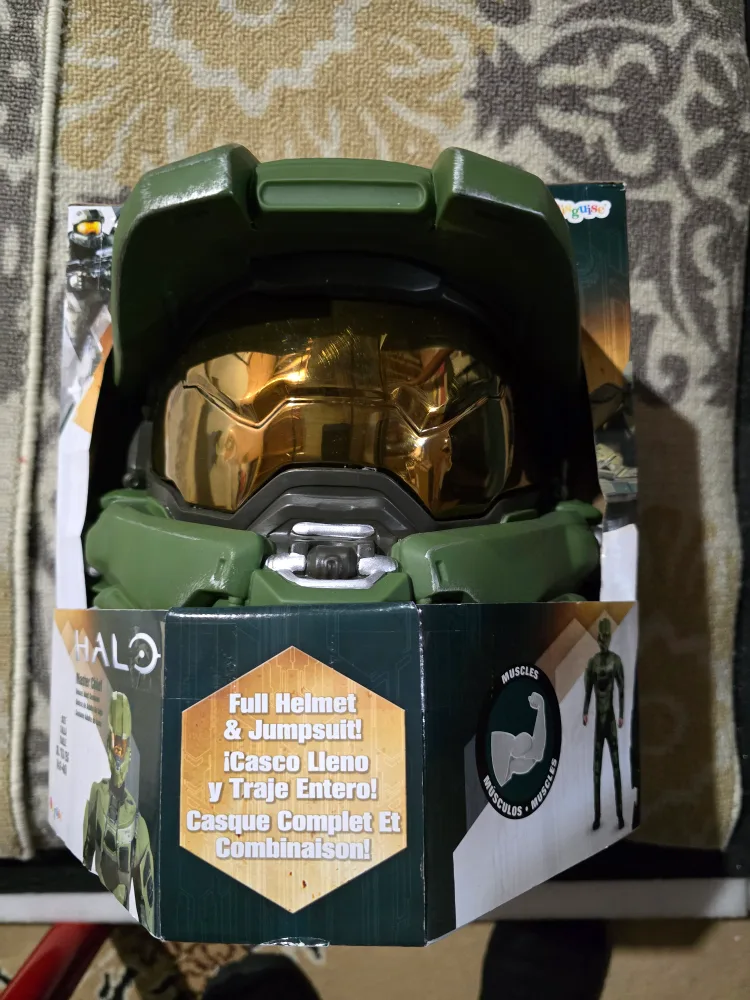 Halo Master Chief Full Helmet & Jumpsuit XL/TG/EG thumbnail