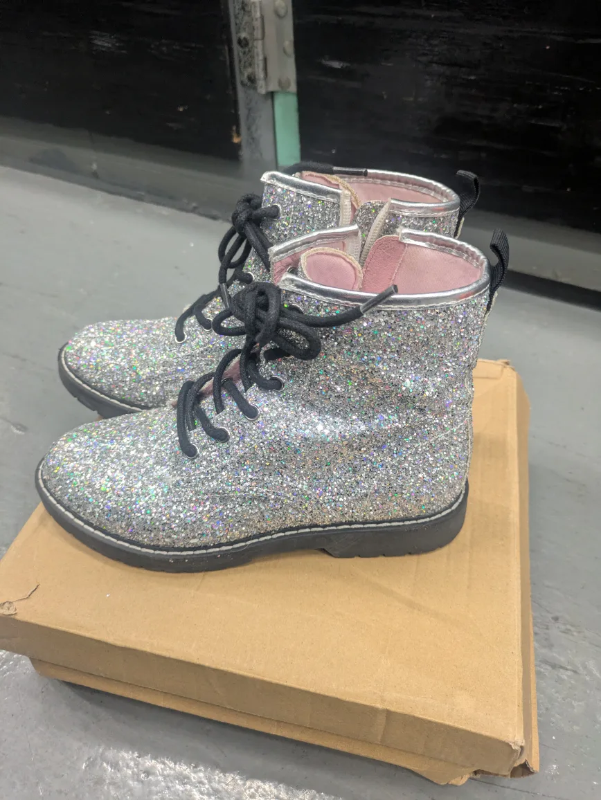 Steve Madden Glitter Ankle Boots - Size 4 image indicator(5)