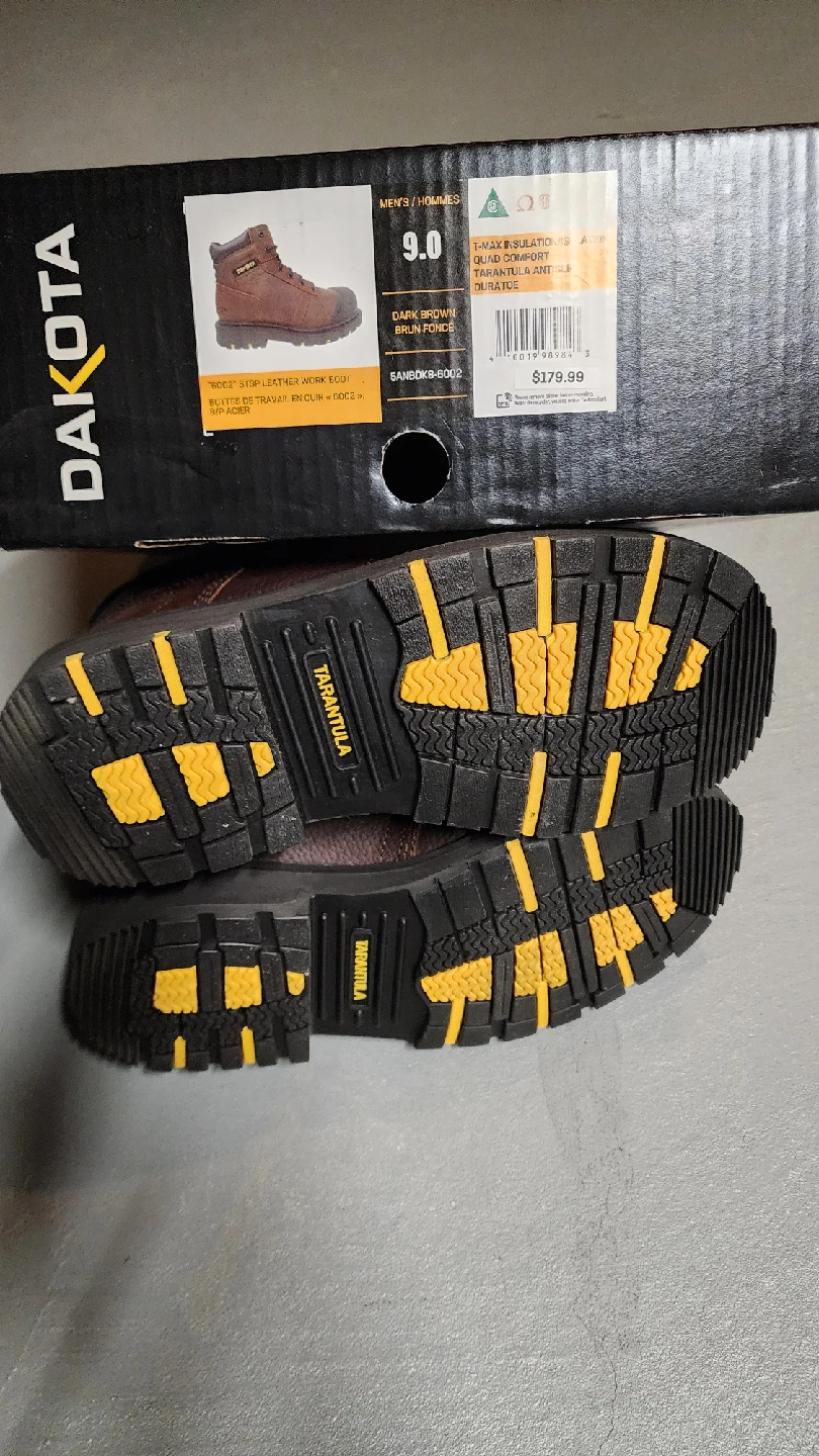 Dakota 6" 6002 Work Boots Men's Size 9 NEW - photo 5