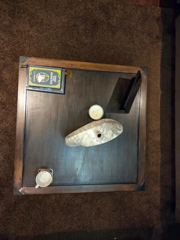 Dark Brown Wood Coffee Table image indicator(3)