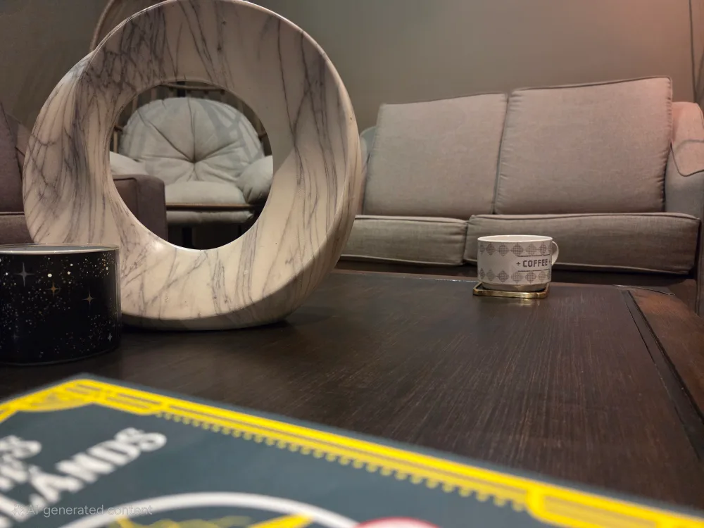 Dark Brown Wood Coffee Table image indicator(6)