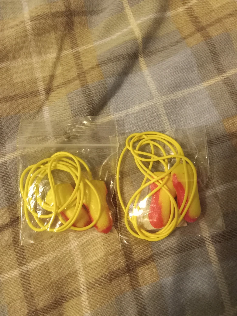 Earplugs - Yellow with Cord