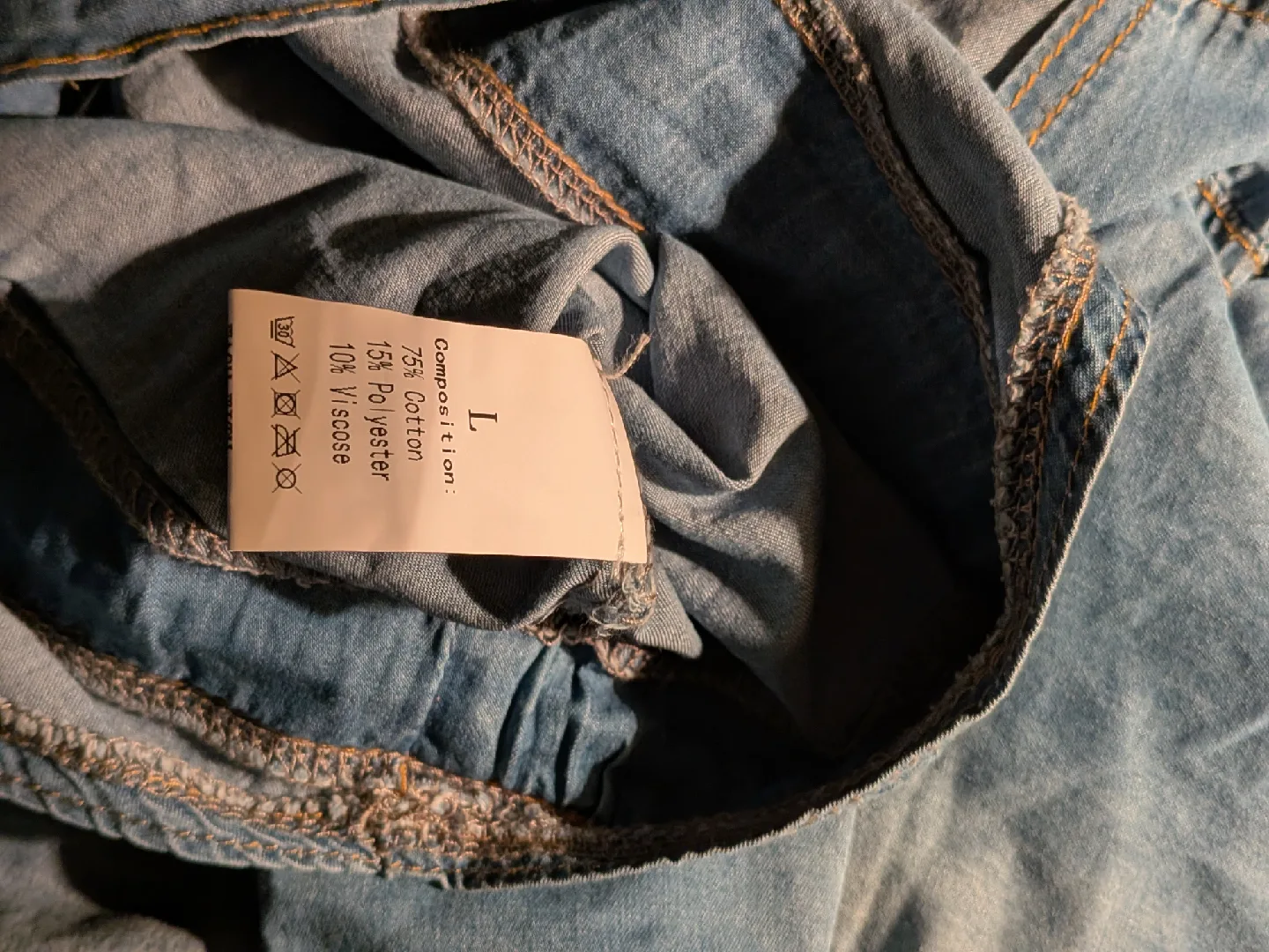 NEW Jean and Olive Overalls - Size L image indicator(2)