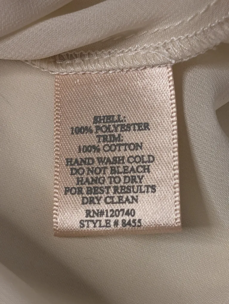 Mystree Cream Sleeveless Top - Size M image indicator(5)