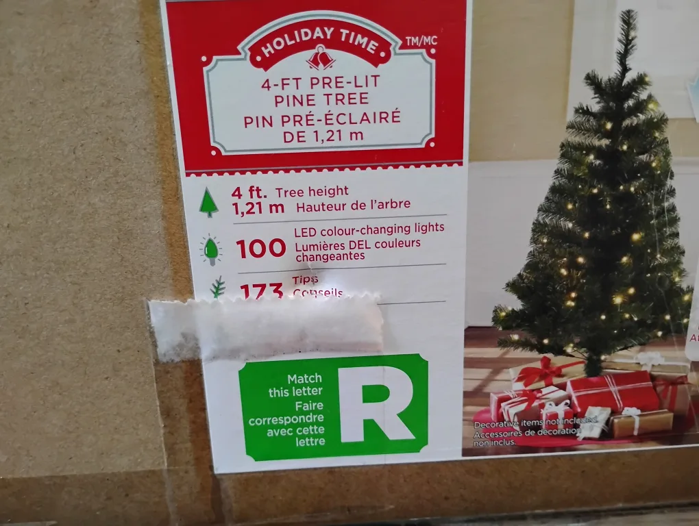 Holiday Time 4-ft Pre-Lit Pine Tree & Ornaments image indicator(5)