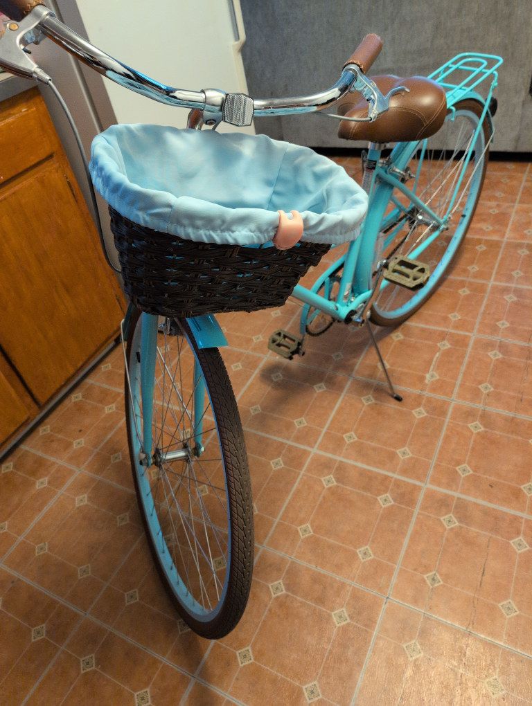 KENT 700C Providence Cruiser Bike Adult, Light blue and brown - photo 3