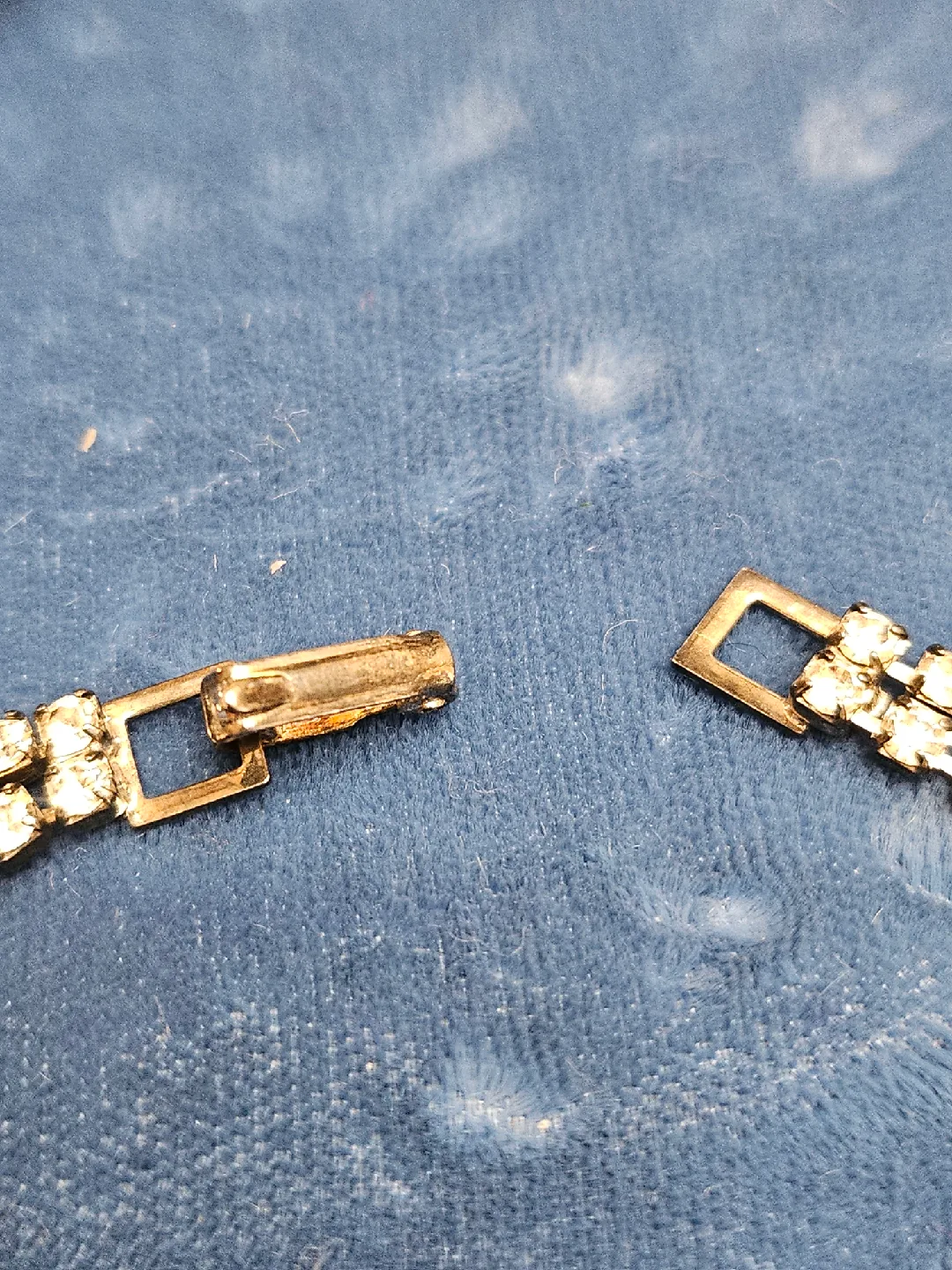 vintage 1950 Rhinestone Necklace Bow image indicator(4)