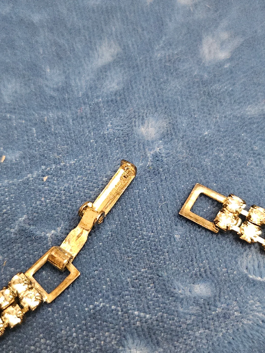 vintage 1950 Rhinestone Necklace Bow image indicator(5)