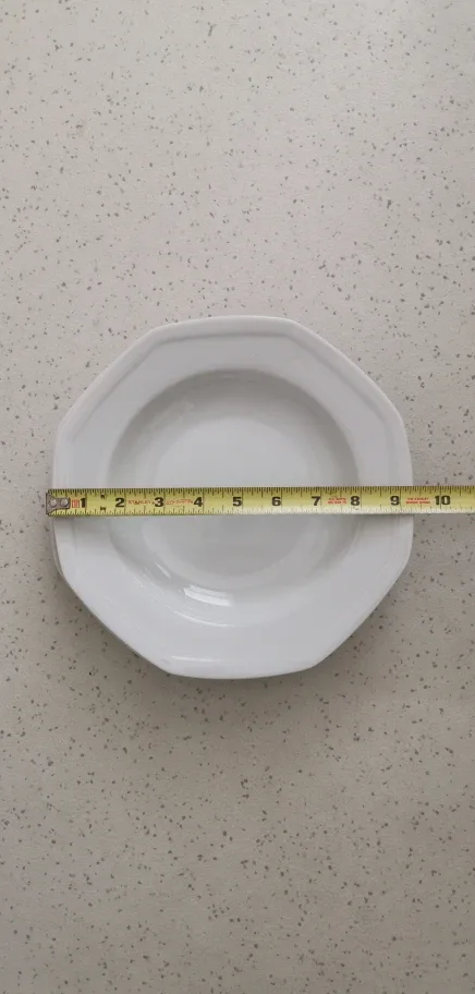 Savoir Vivre White Octagon Dinner Plates - Set of 12 image indicator(3)