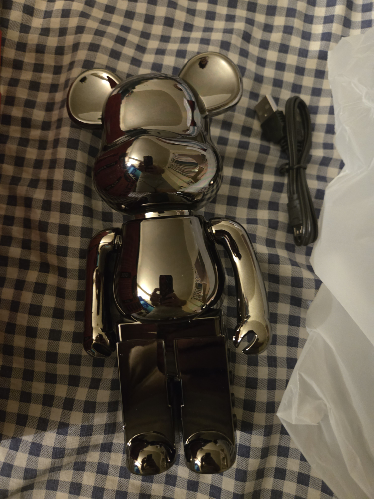 Bearbrick Speaker - Metallic Chrome