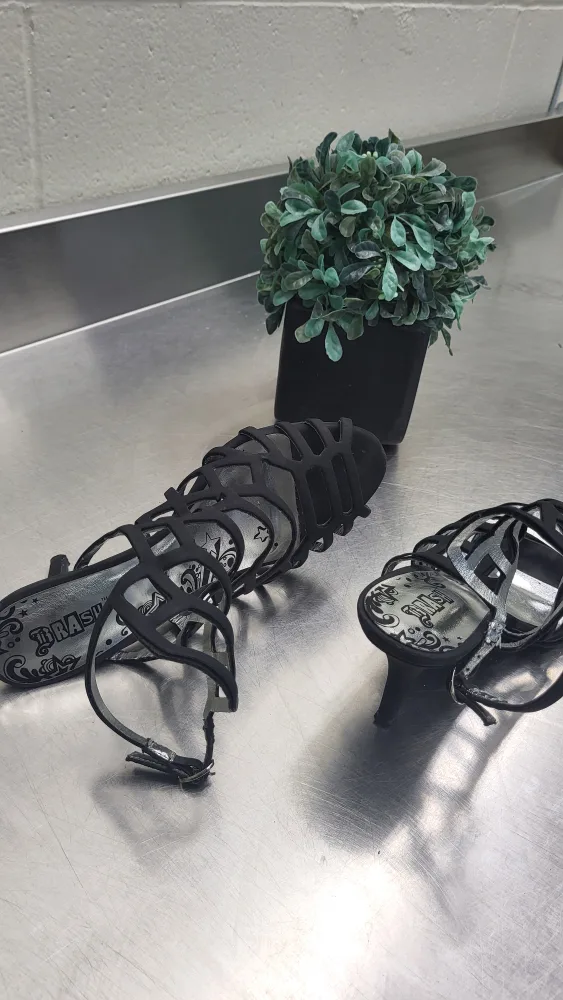 Brash Black Cage Heels - Size 7.5 image indicator(5)