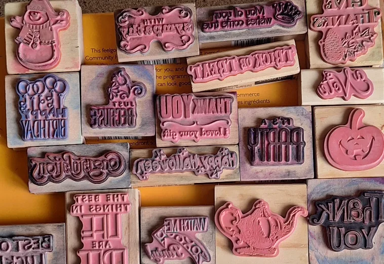 Variety of 40 Craft Stamps - New & Used image indicator(3)