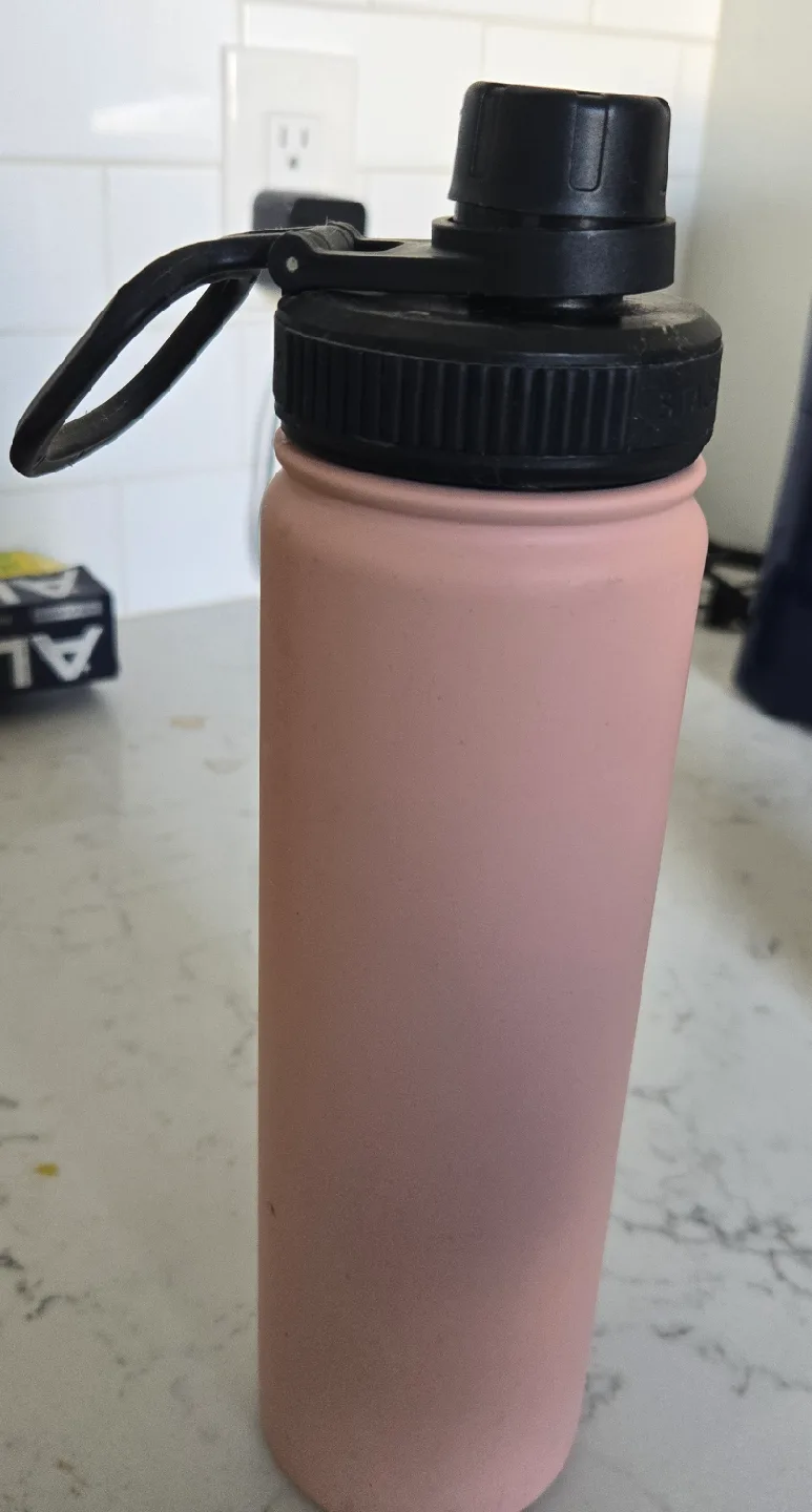 Mainstays Pink Stainless Steel Water Bottle image indicator(5)
