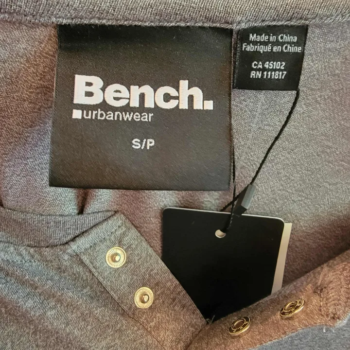 Grey and Black Bench Men's T-Shirt image indicator(3)