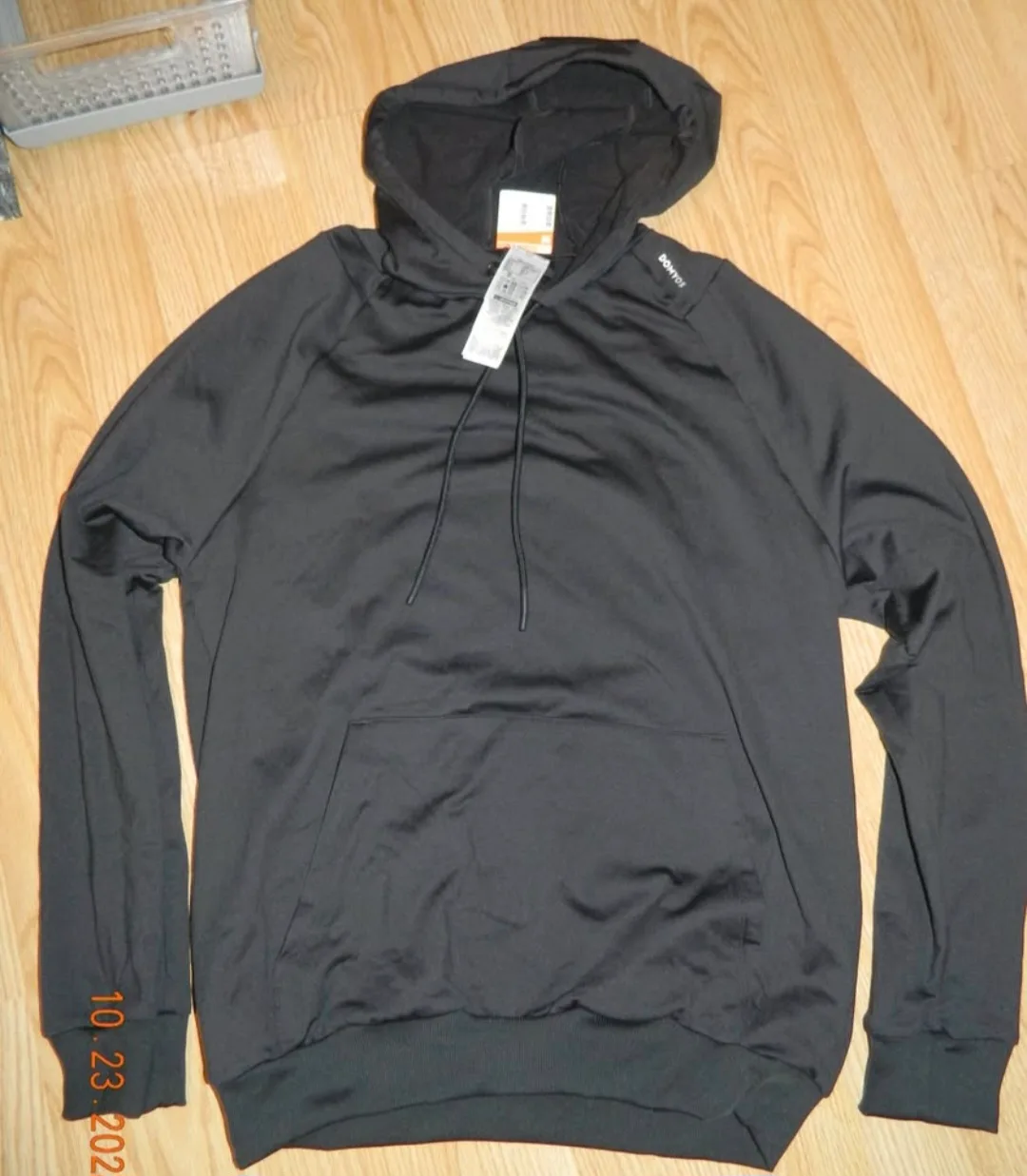 mens DOMYOS Black Hoodie..nwot..size m thumbnail