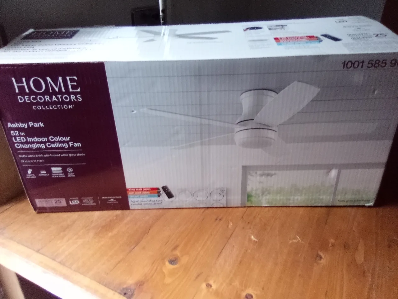 Home Decorators Ashby Park 52in LED Ceiling Fan - New thumbnail
