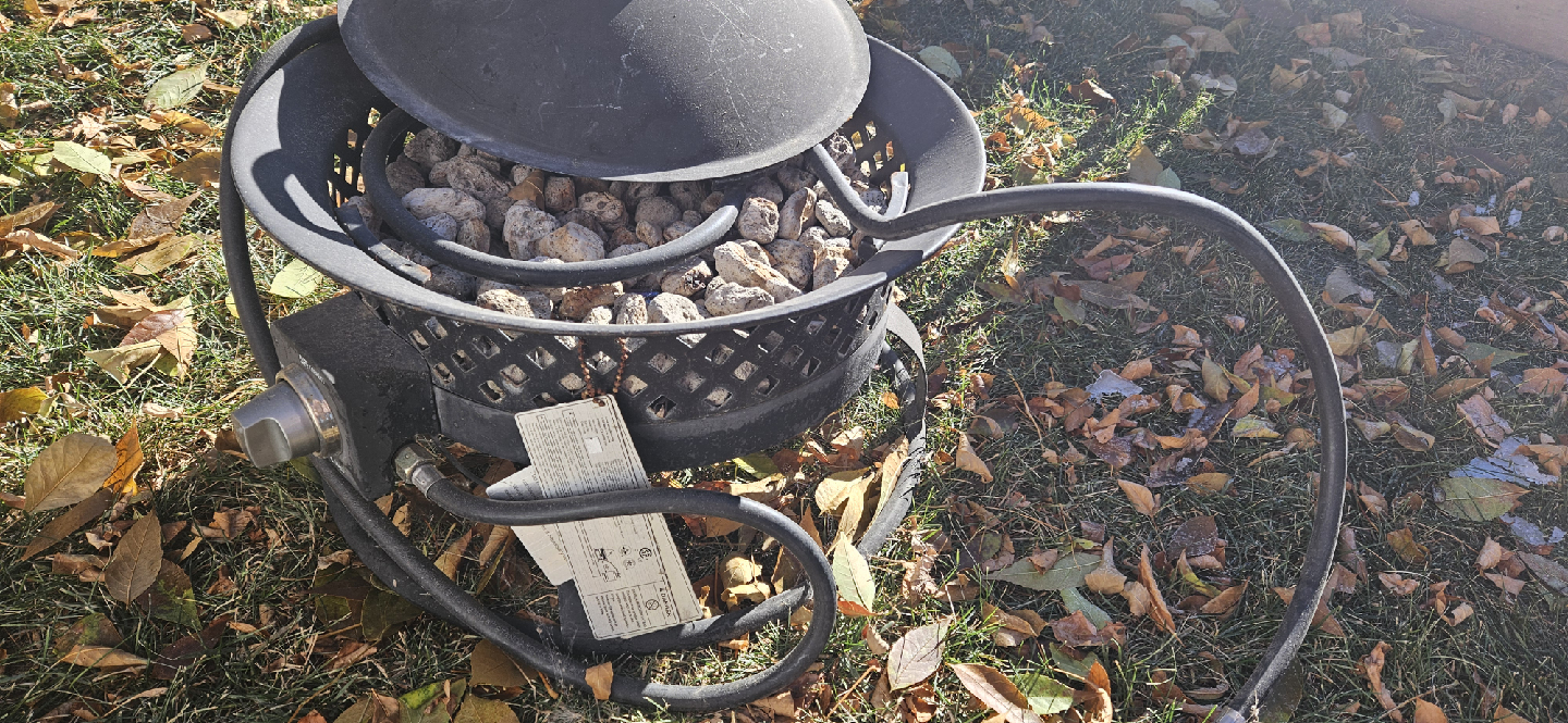 Propane Fire Pit with Lava Rocks