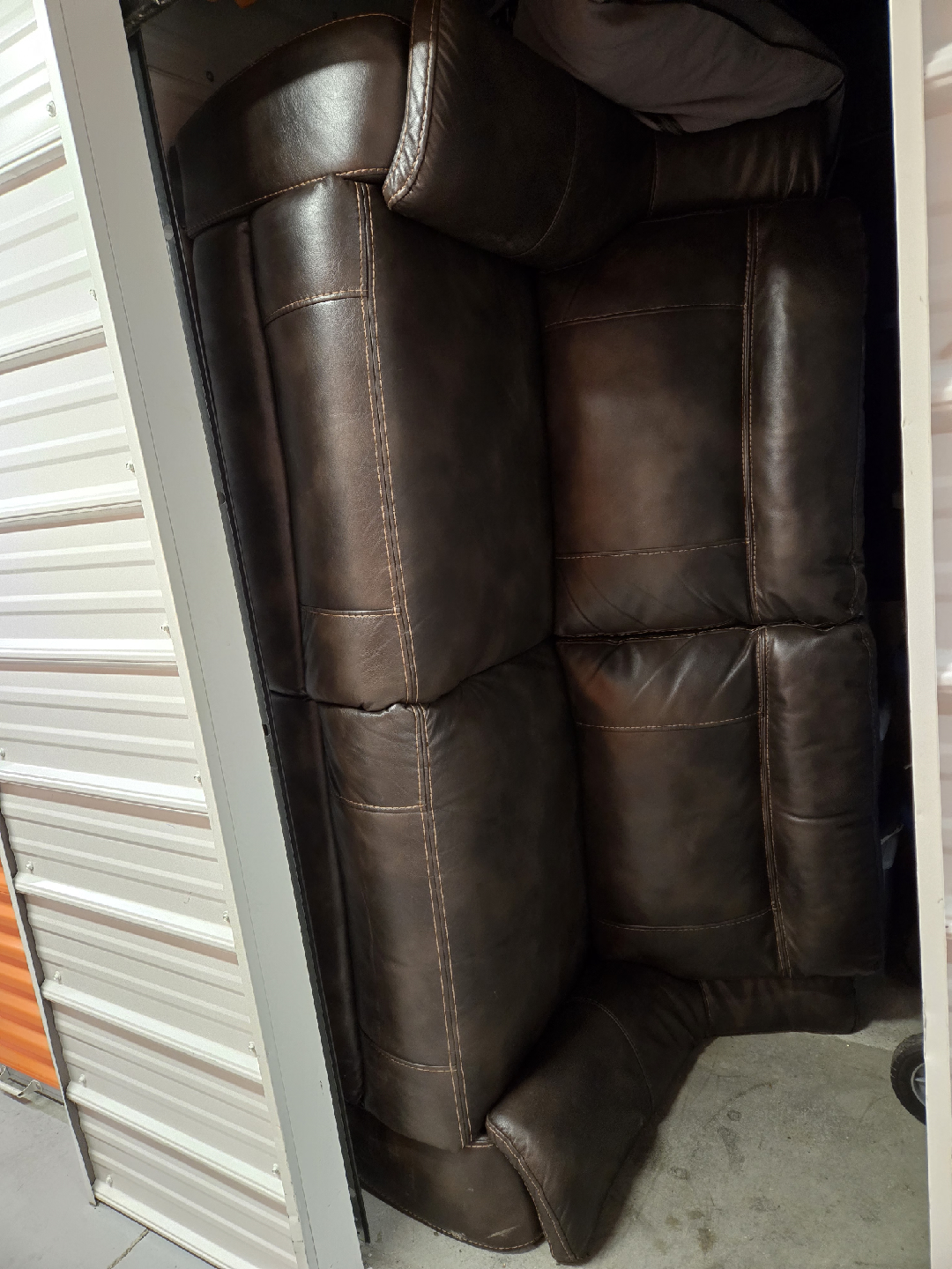 Brown Leather Sofa