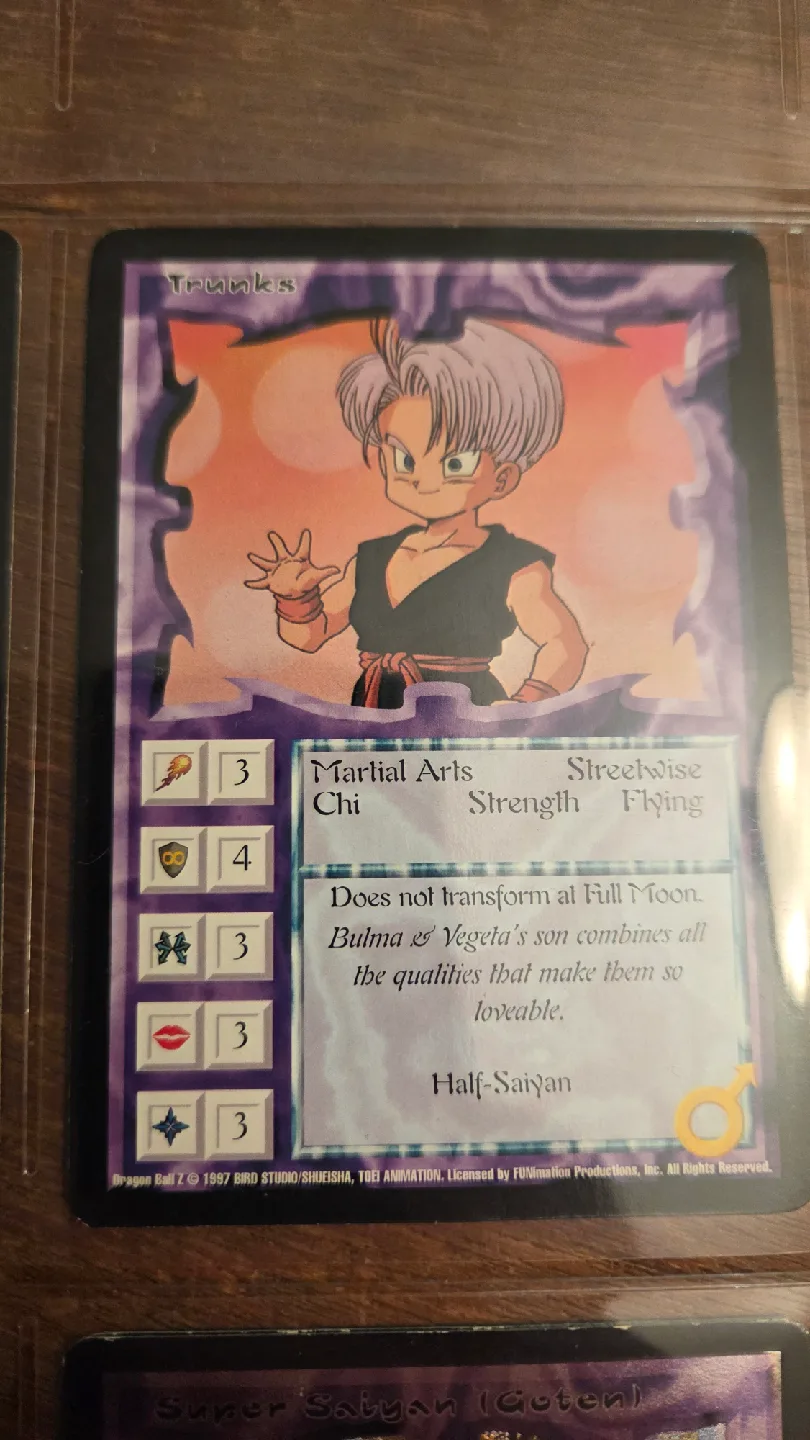 Dragon Ball Z Trunks Trading Card Ani-mayhem thumbnail