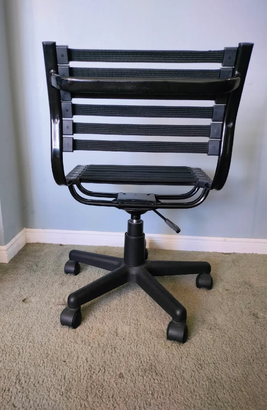 Allison Bungie Flat Low Black Office Chair image indicator(2)