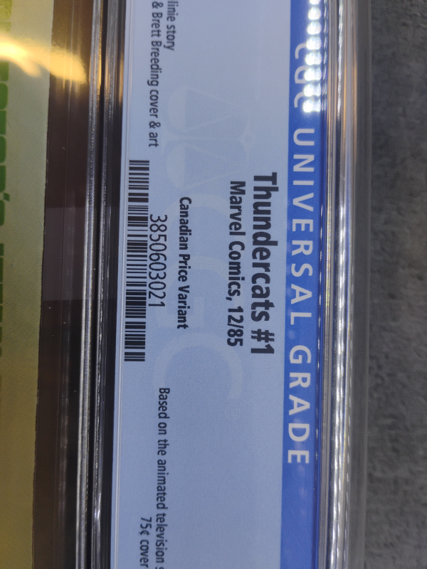 Thundercats #1 Marvel Comics CGC 6.5 - photo 2