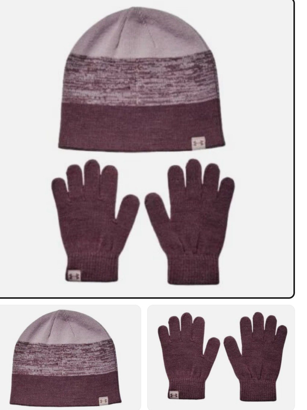 New Under Armour Hat and Gloves Set