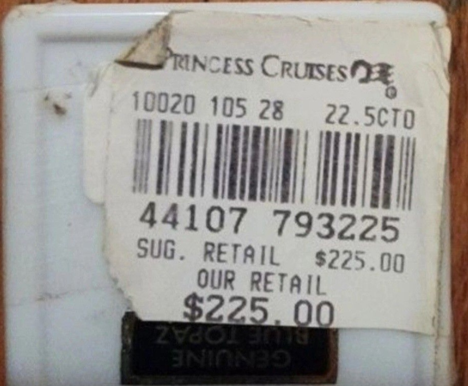 Princess Cruises Genuine Blue Topaz 22.5 CT - photo 2
