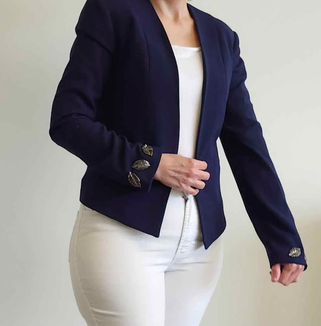 Navy Blue Blazer Jacket (Small) - photo 2