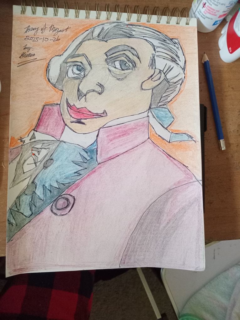 Mozart Drawing Illustration by Custom Artist Sherwin - photo 3