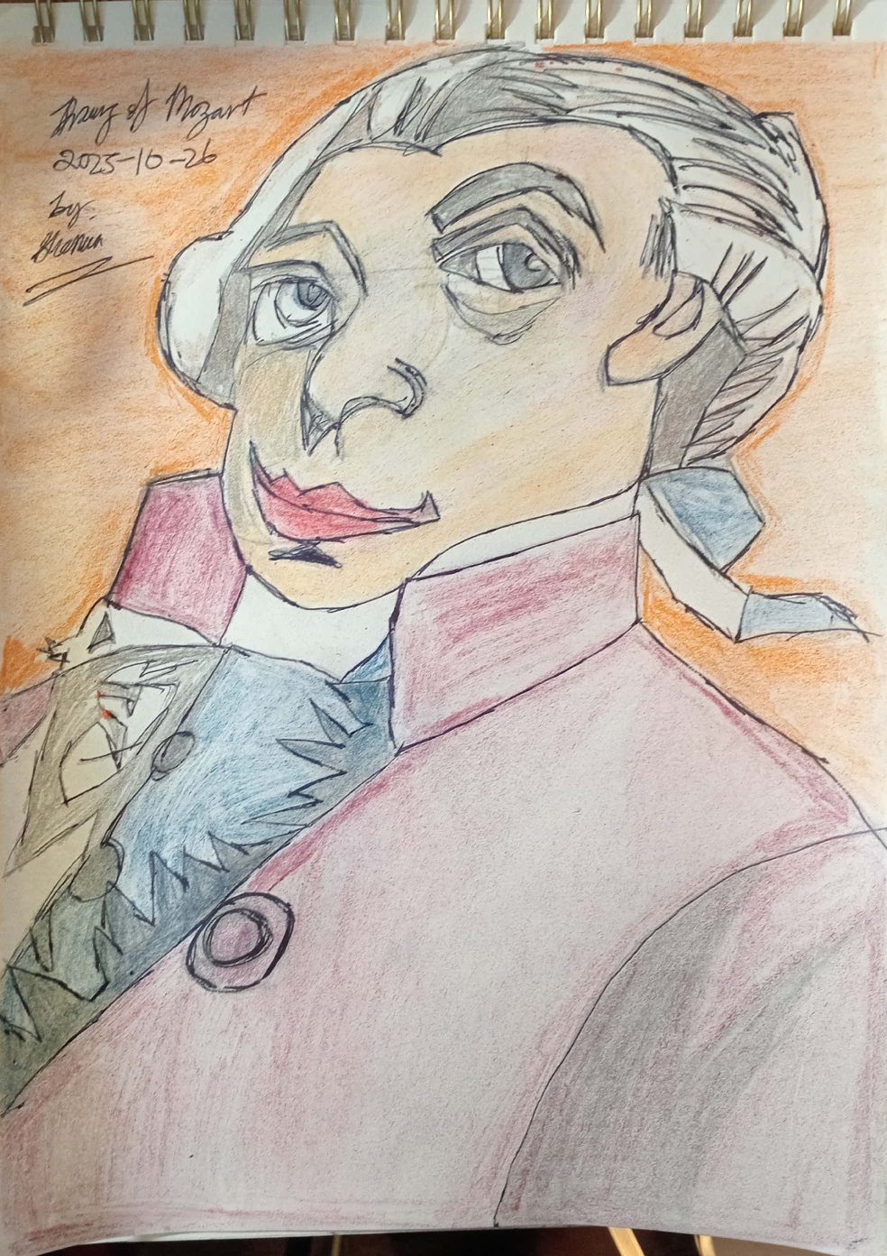 Mozart Drawing Illustration by Custom Artist Sherwin - photo 4