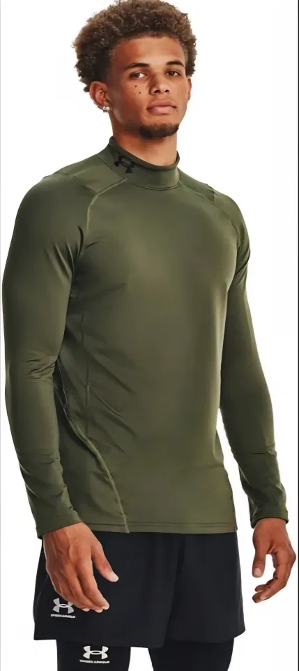 Under Armour Mens ColdGear Armour Fitted Mock Long-Sleeve image indicator(2)