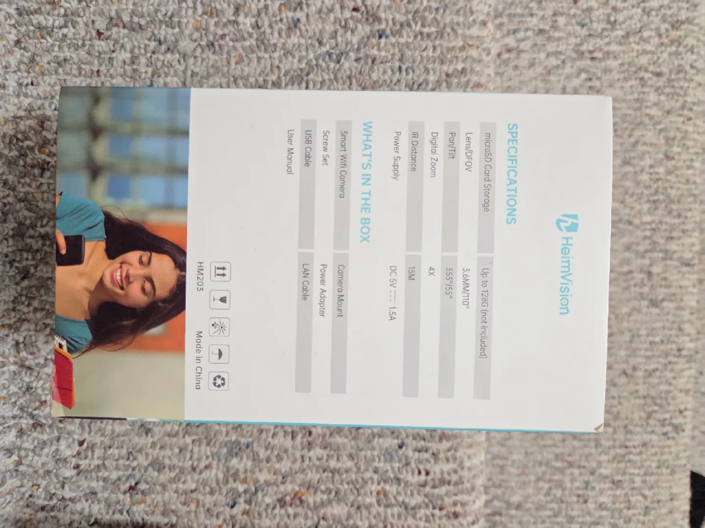 HeimVision HM203 HD Smart WiFi Camera - New in Box image indicator(3)