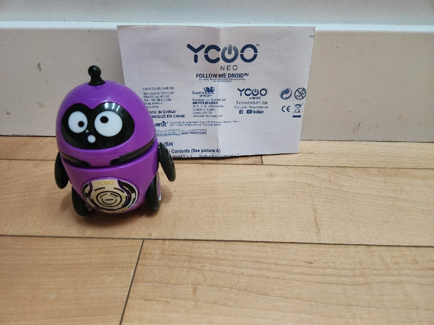YCOO NEO Follow Me Droid Purple Robot Toy