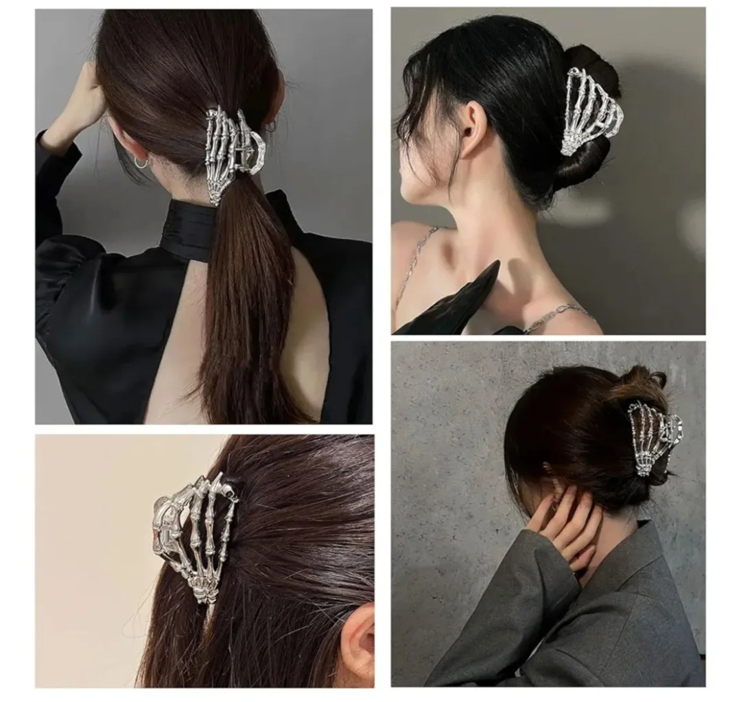 New Halloween Silver Skeleton Clip image indicator(6)