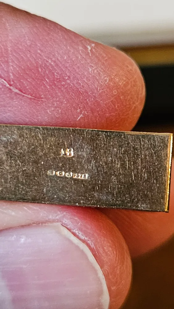 Vintage Gold pendant 'In Emergency Break Glass' Charm image indicator(3)