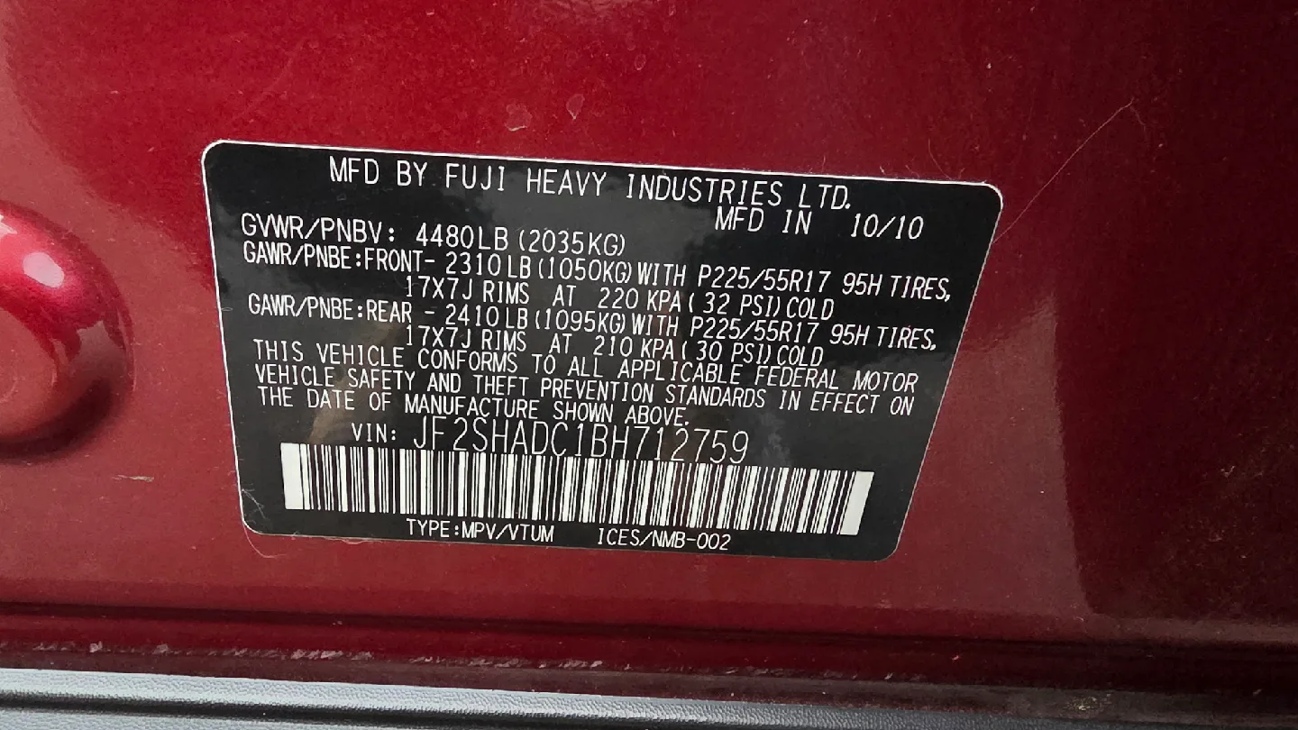 2011 Subaru Forester AWD 82k miles- Maroon SUV image indicator(10)