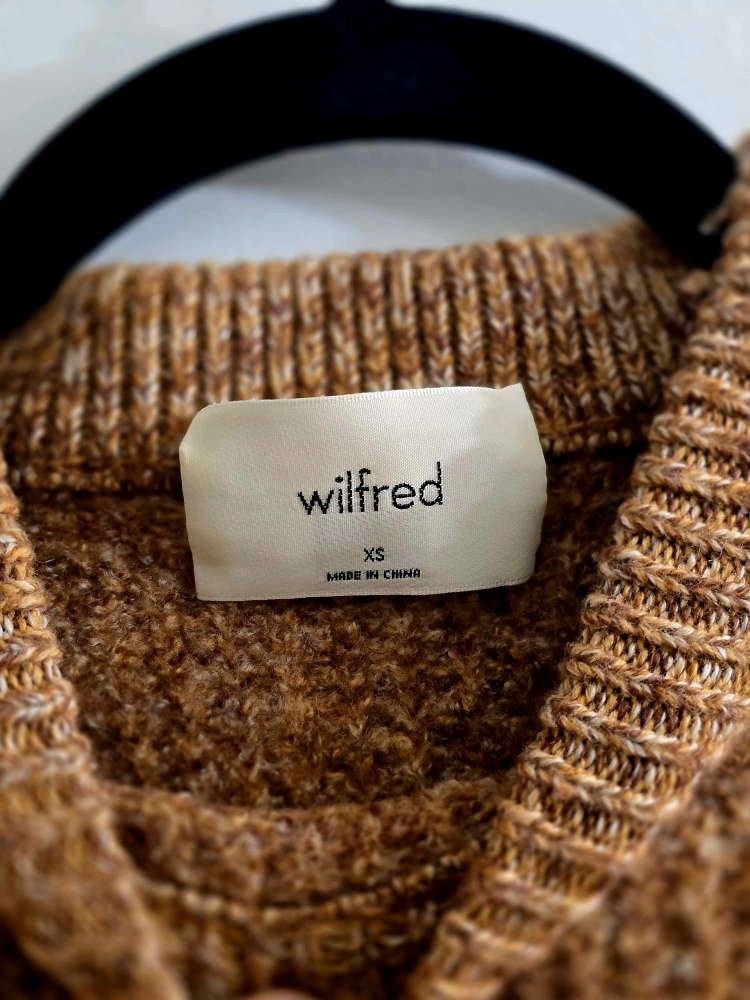 Wilfred XS Brown Wool Sweater - photo 2