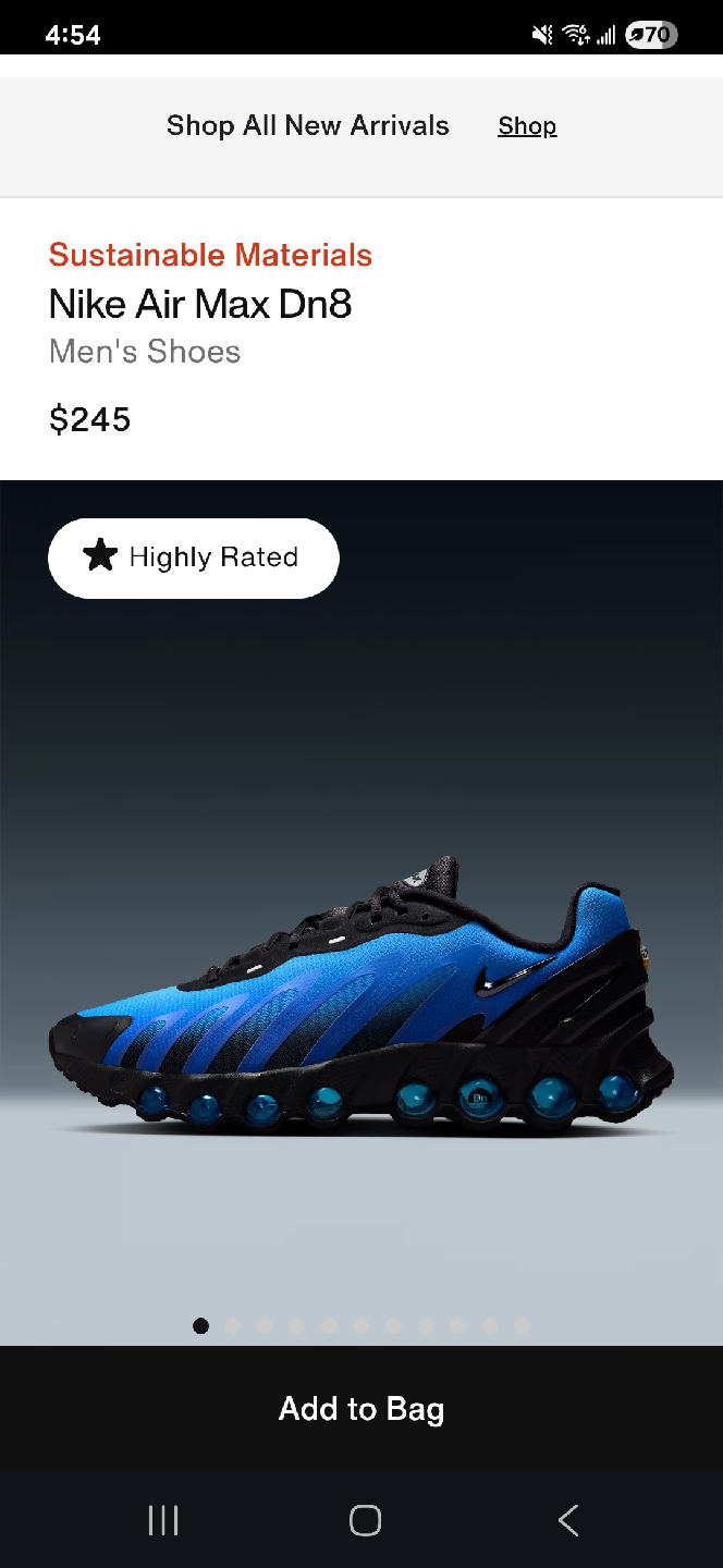 Nike Air Max Dn8 Blue Men's Shoes