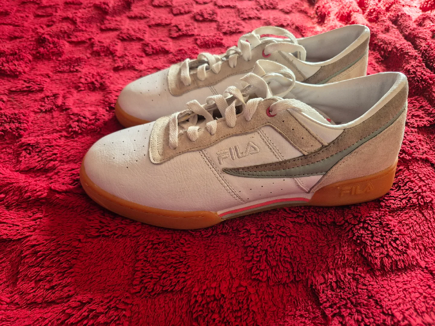 Fila White Leather Sneakers image indicator(3)