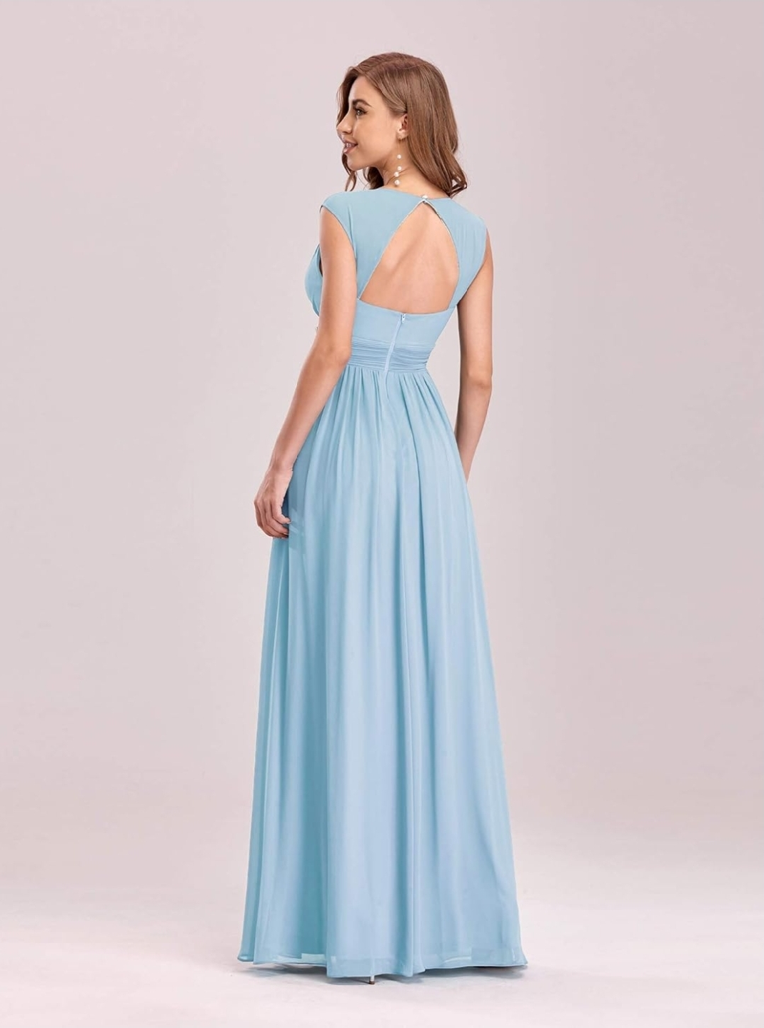 Light Blue Bridesmaid Dress - photo 4