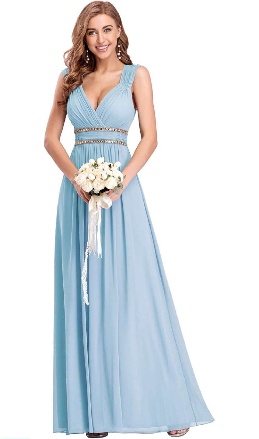 Light Blue Bridesmaid Dress - photo 5