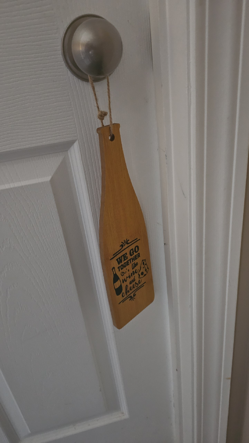 Wine & Cheese Wooden Hanging Decor - photo 2