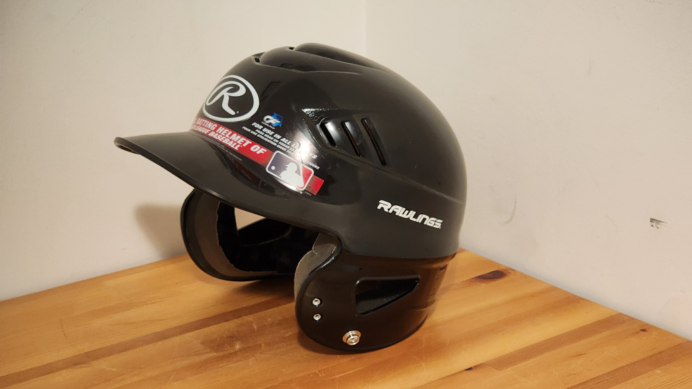 Rawlings Mach Black Batting Helmet Size 6 1/2 - 7 1/2
