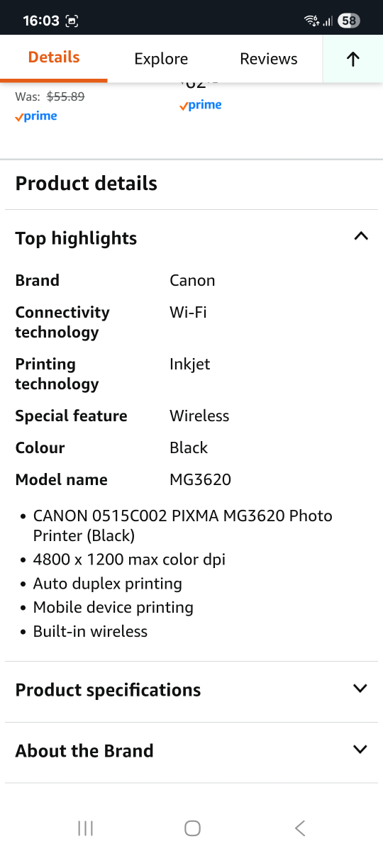 Canon PIXMA MG3620 Wireless All-in-One Printer - Black - photo 5