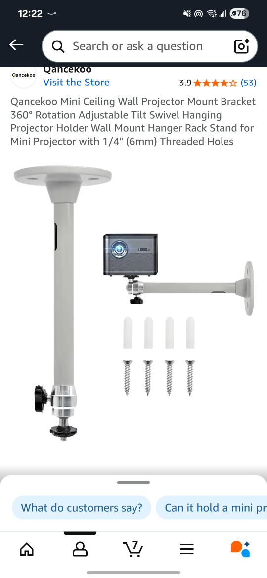 Lisowod YG61 Mini Projector with the ceiling wall stand - photo 3