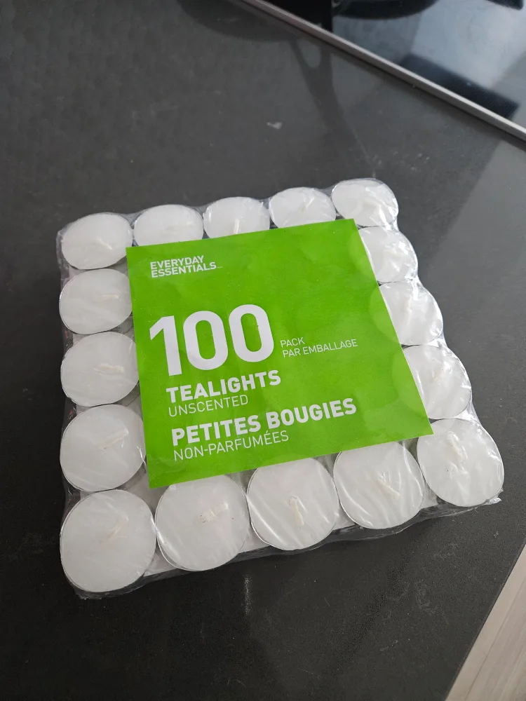 100 Unscented Tealights - New thumbnail