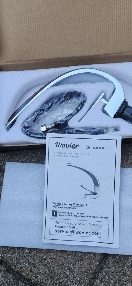 Wovier Waterfall Bathroom Sink Faucet